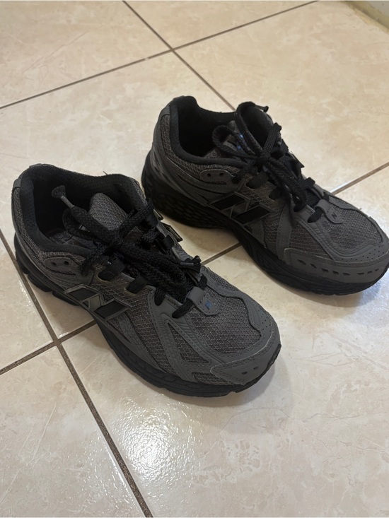 New Balance Other - New Balance Gray and Black Trail-Style Sneakers Boys size 4